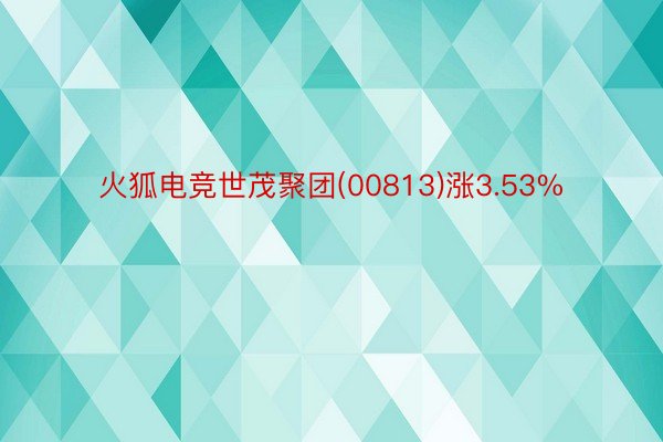 火狐电竞世茂聚团(00813)涨3.53%